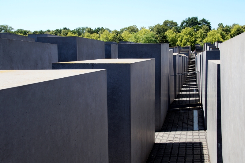 El Memorial al holocausto judío es uno de los memoriales de Berlín